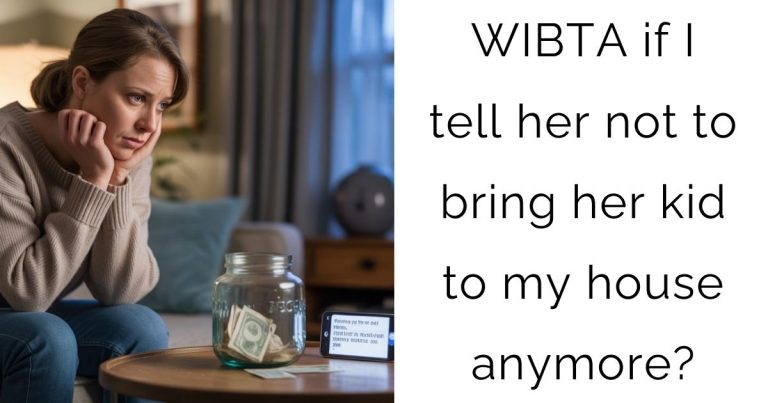 WIBTA if I tell her not to bring her kid to my house anymore?