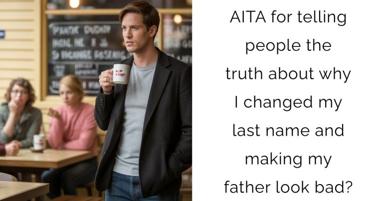 AITA for telling people the truth about why I changed my last name and making my father look bad?