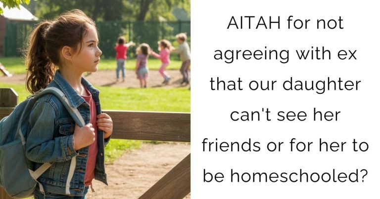 AITAH for not agreeing with ex that our daughter can’t see her friends or for her to be homeschooled?