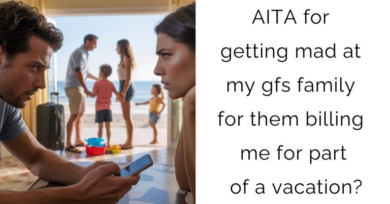 AITA for getting mad at my gfs family for them billing me for part of a vacation?