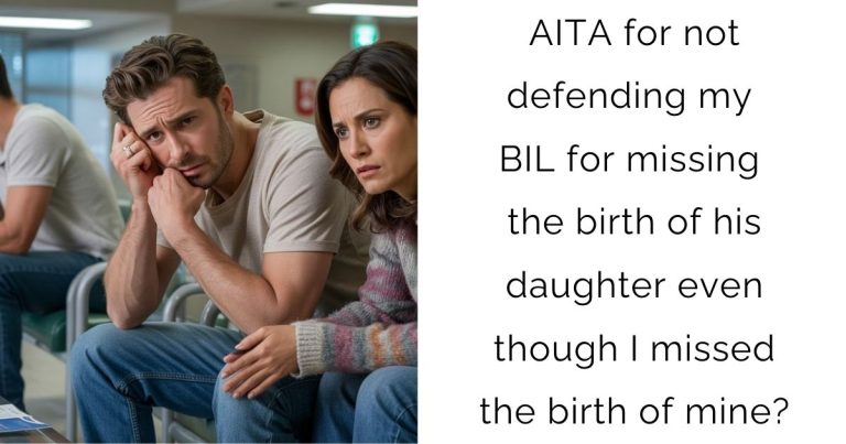 AITA for not defending my BIL for missing the birth of his daughter even though I missed the birth of mine?