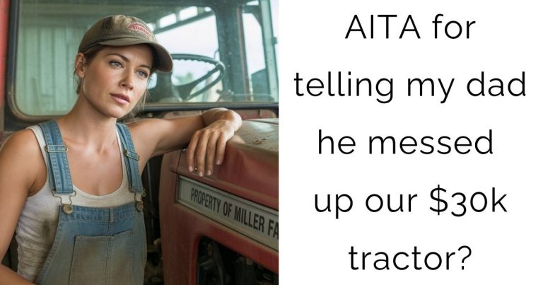 AITA for telling my dad he messed up our $30k tractor?