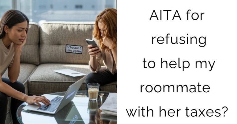 AITA for refusing to help my roommate with her taxes?