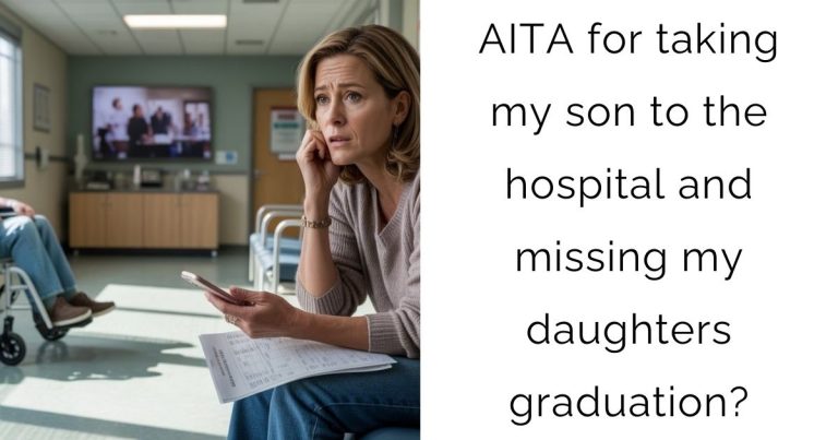 AITA for taking my son to the hospital and missing my daughters graduation?
