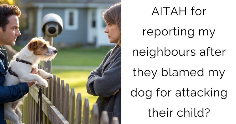 AITAH for reporting my neighbours after they blamed my dog for attacking their child?