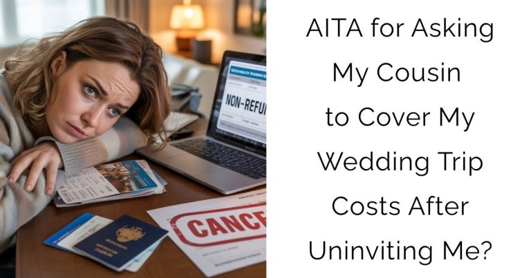 AITA for Asking My Cousin to Cover My Wedding Trip Costs After Uninviting Me?