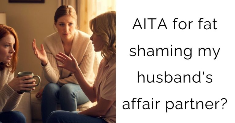 AITA for fat shaming my husband’s affair partner?