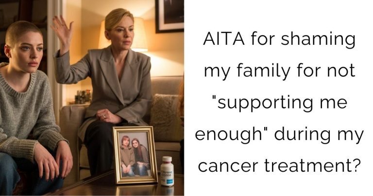 AITA for shaming my family for not “supporting me enough” during my cancer treatment?