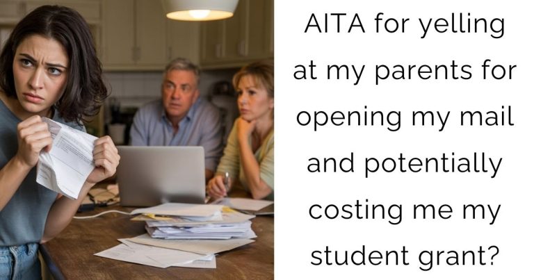AITA for yelling at my parents for opening my mail and potentially costing me my student grant?