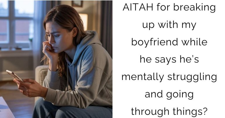 AITAH for breaking up with my boyfriend while he says he’s mentally struggling and going through things?