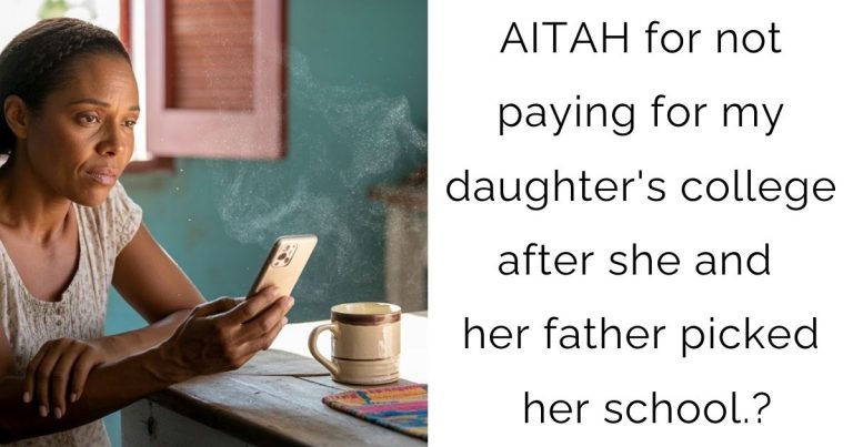 AITAH for not paying for my daughter’s college after she and her father picked her school.?