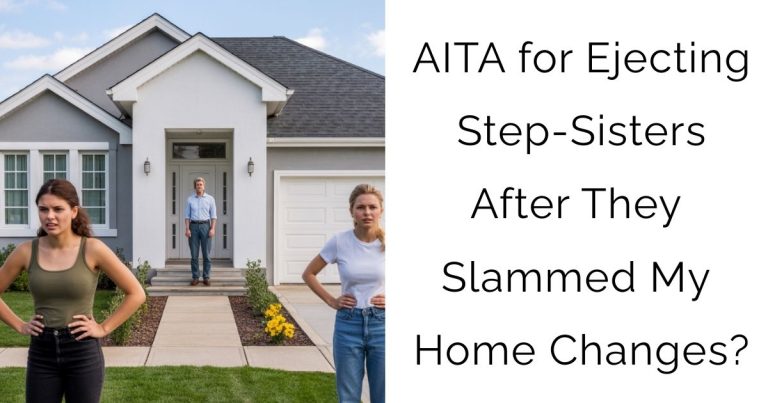 AITA for Ejecting Step-Sisters After They Slammed My Home Changes?