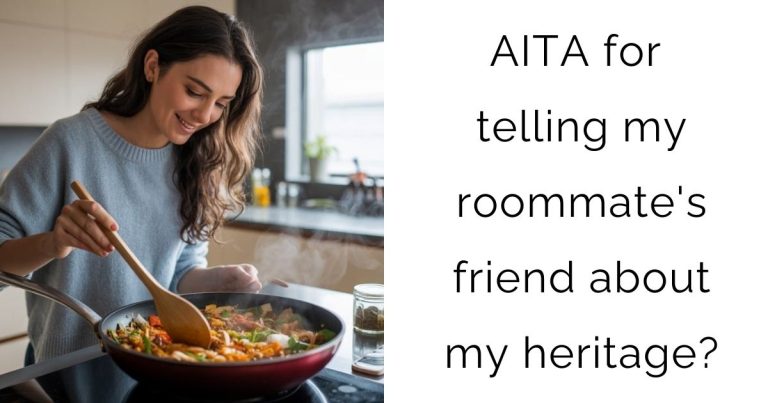 AITA for telling my roommate’s friend about my heritage?