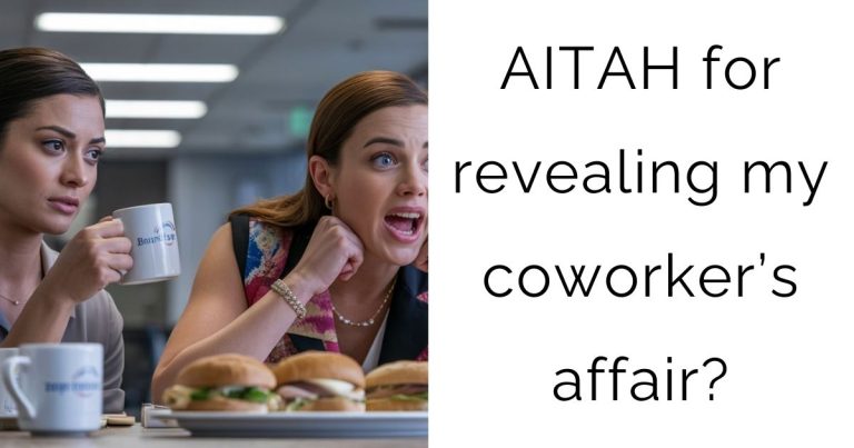 AITAH for revealing my coworker’s affair?