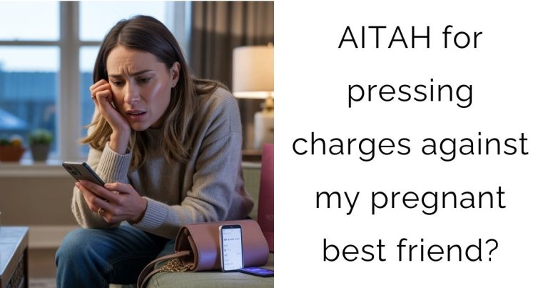 AITAH for pressing charges against my pregnant best friend?