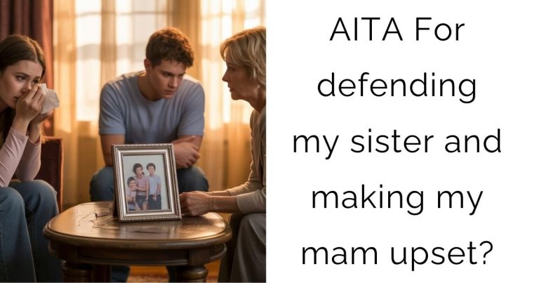 AITA For defending my sister and making my mam upset?