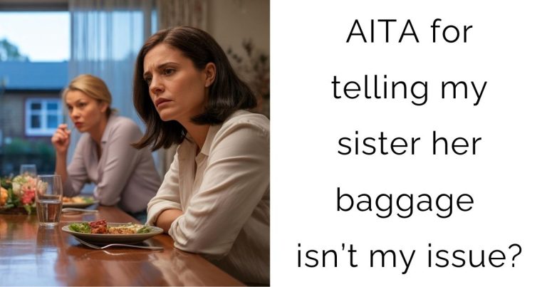 AITA for telling my sister her baggage isn’t my issue?