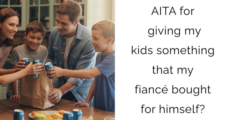 AITA for giving my kids something that my fiancé bought for himself?
