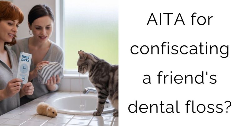 AITA for confiscating a friend’s dental floss?