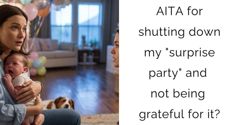 AITA for shutting down my “surprise party” and not being grateful for it?