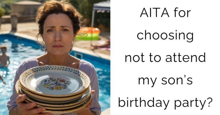 AITA for choosing not to attend my son’s birthday party?