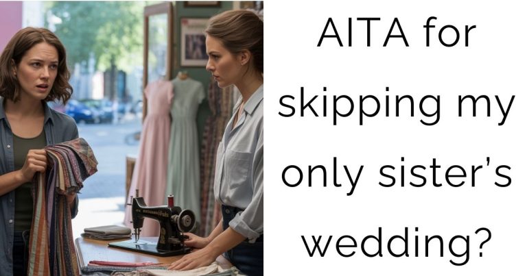 AITA for skipping my only sister’s wedding?