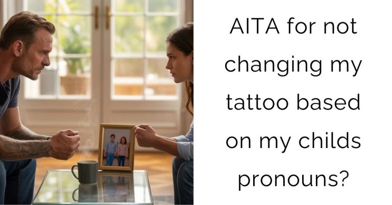 AITA for not changing my tattoo based on my childs pronouns?
