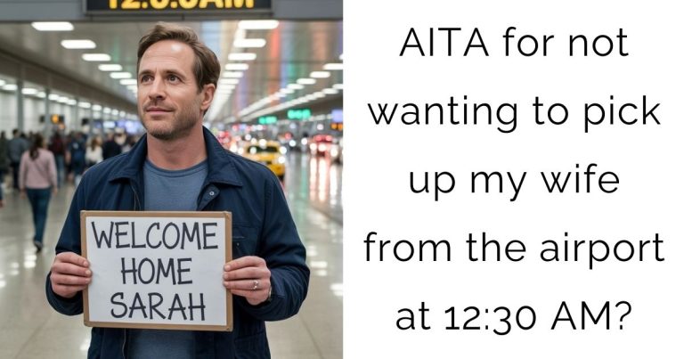 AITA for not wanting to pick up my wife from the airport at 12:30 AM?