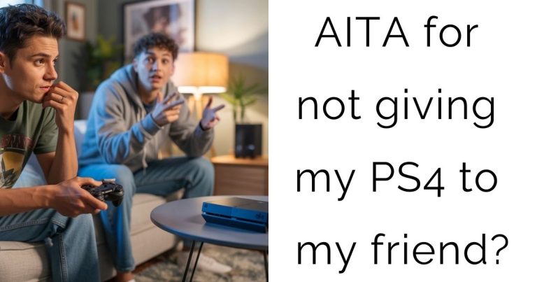 AITA for not giving my PS4 to my friend?