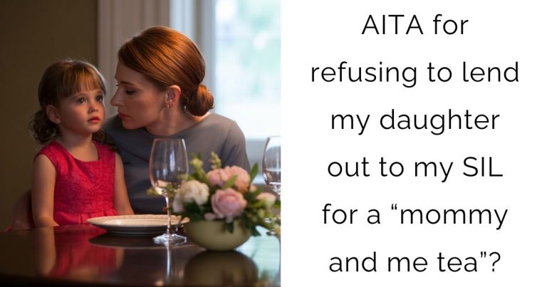 AITA for refusing to lend my daughter out to my SIL for a “mommy and me tea”?