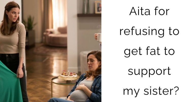 Aita for refusing to get fat to support my sister?