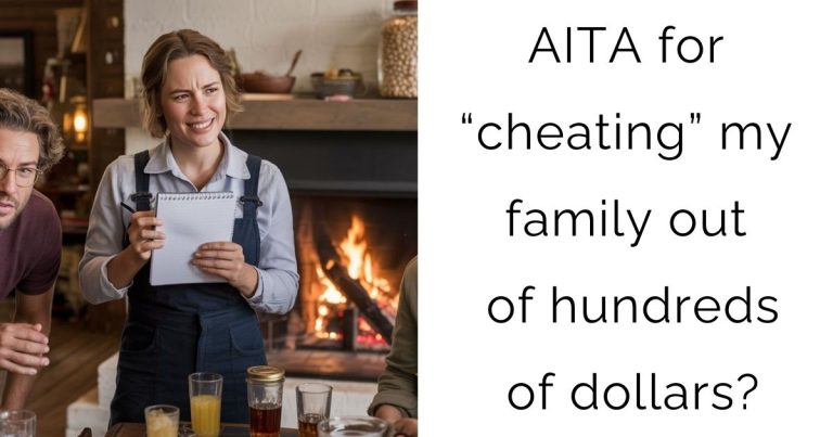 AITA for “cheating” my family out of hundreds of dollars?