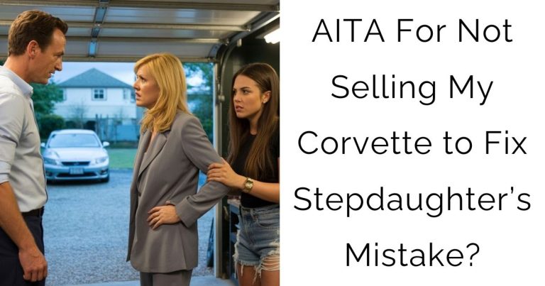 AITA For Not Selling My Corvette to Fix Stepdaughter’s Mistake?