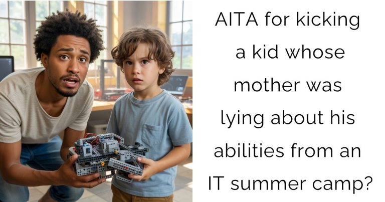 AITA for kicking a kid whose mother was lying about his abilities from an IT summer camp?