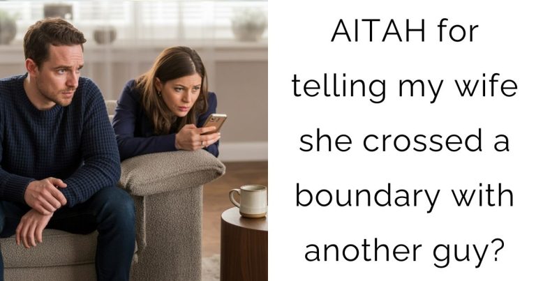 AITAH for telling my wife she crossed a boundary with another guy?