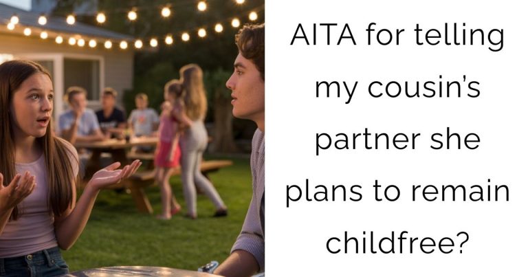 AITA for telling my cousin’s partner she plans to remain childfree?