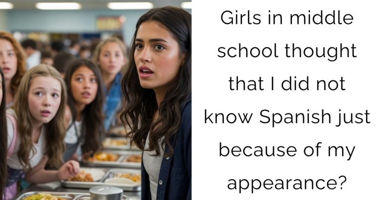 Girls in middle school thought that I did not know Spanish just because of my appearance?
