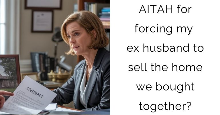 AITAH for forcing my ex husband to sell the home we bought together?