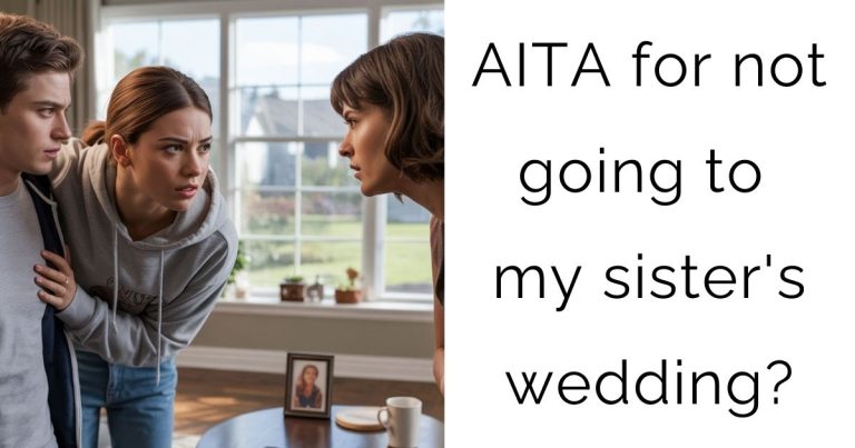 AITA for not going to my sister’s wedding?