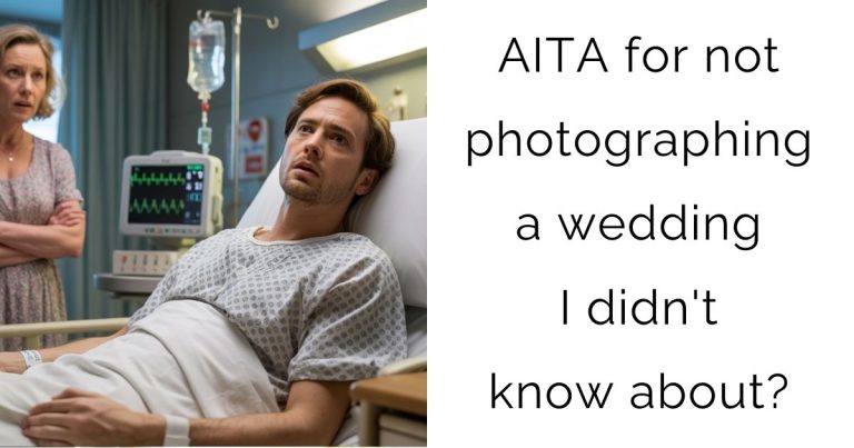 AITA for not photographing a wedding I didn’t know about?