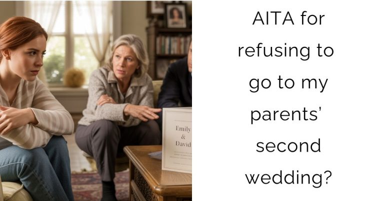 AITA for refusing to go to my parents’ second wedding?