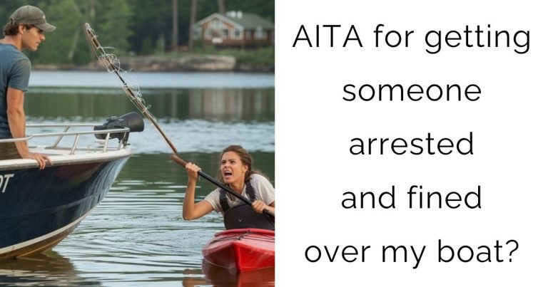AITA for getting someone arrested and fined over my boat?