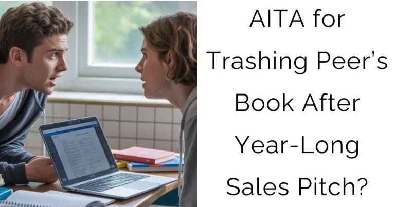 AITA for Trashing Peer’s Book After Year-Long Sales Pitch?