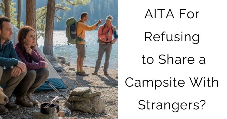 AITA For Refusing to Share a Campsite With Strangers?