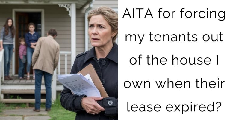 AITA for forcing my tenants out of the house I own when their lease expired?