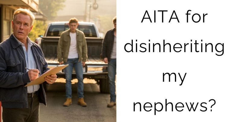 AITA for disinheriting my nephews?