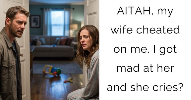 AITAH, my wife cheated on me. I got mad at her and she cries?