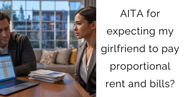 AITA for expecting my girlfriend to pay proportional rent and bills?