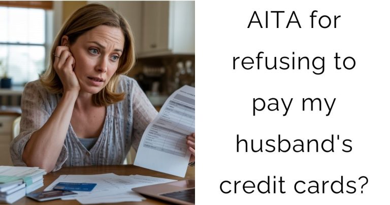 AITA for refusing to pay my husband’s credit cards?
