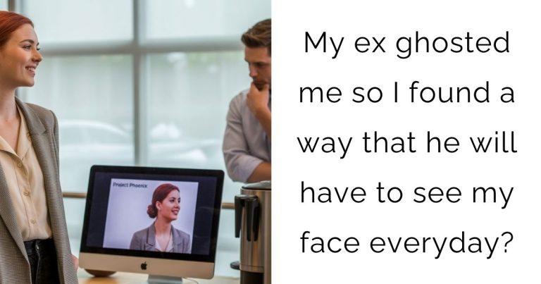 My ex ghosted me so I found a way that he will have to see my face everyday?